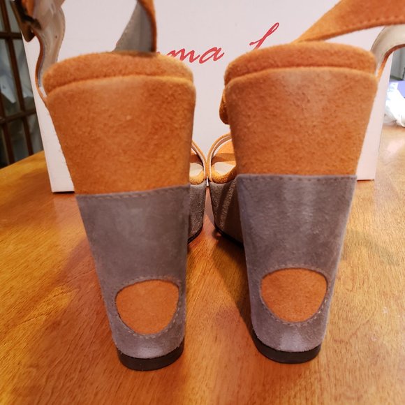 EMMA LOU Wedges. Suede. Sz.8 NWB - Picture 3 of 6